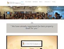 Tablet Screenshot of concretedeal.com